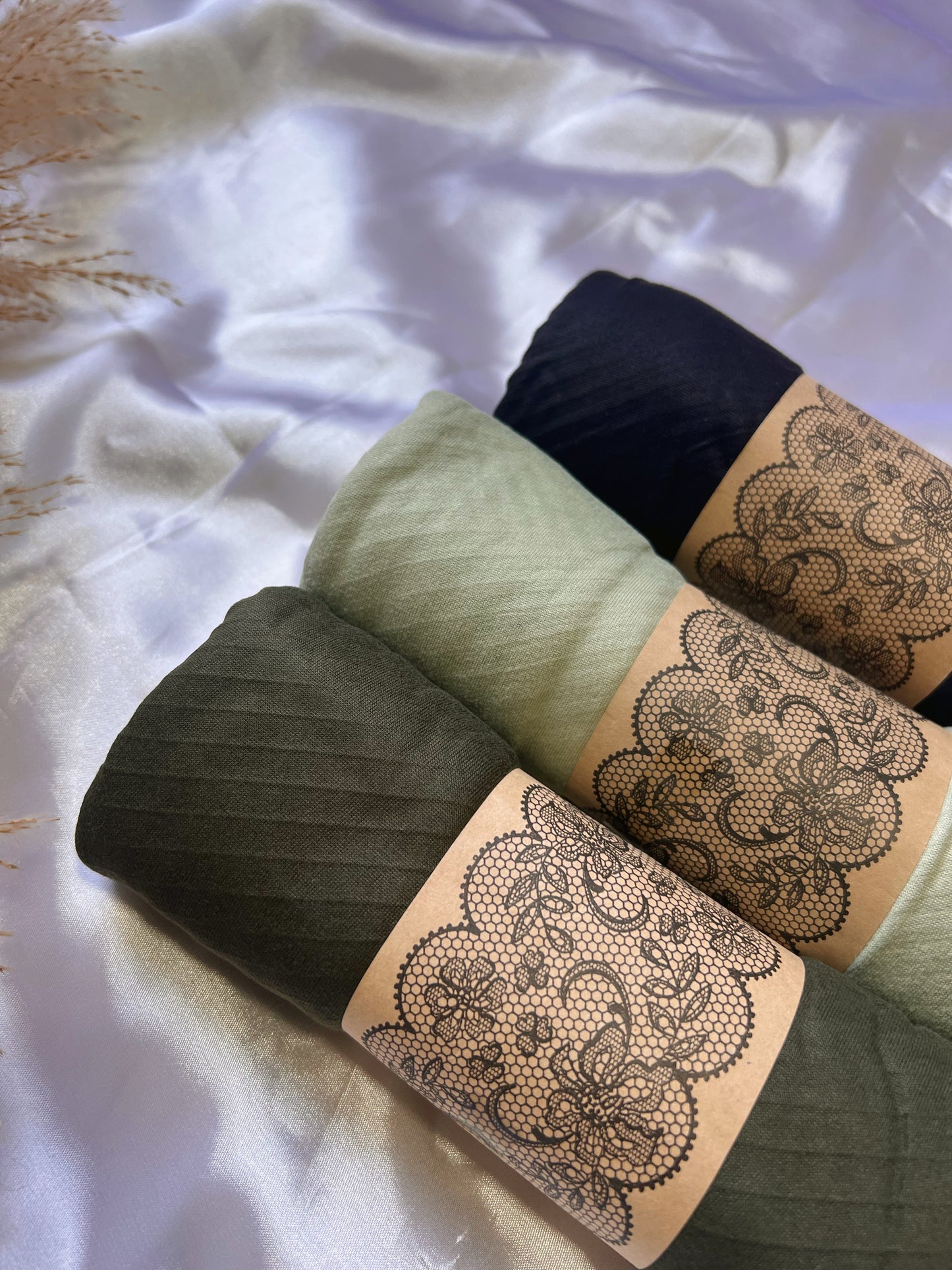 Foulard jersey plissé - Collection forêt