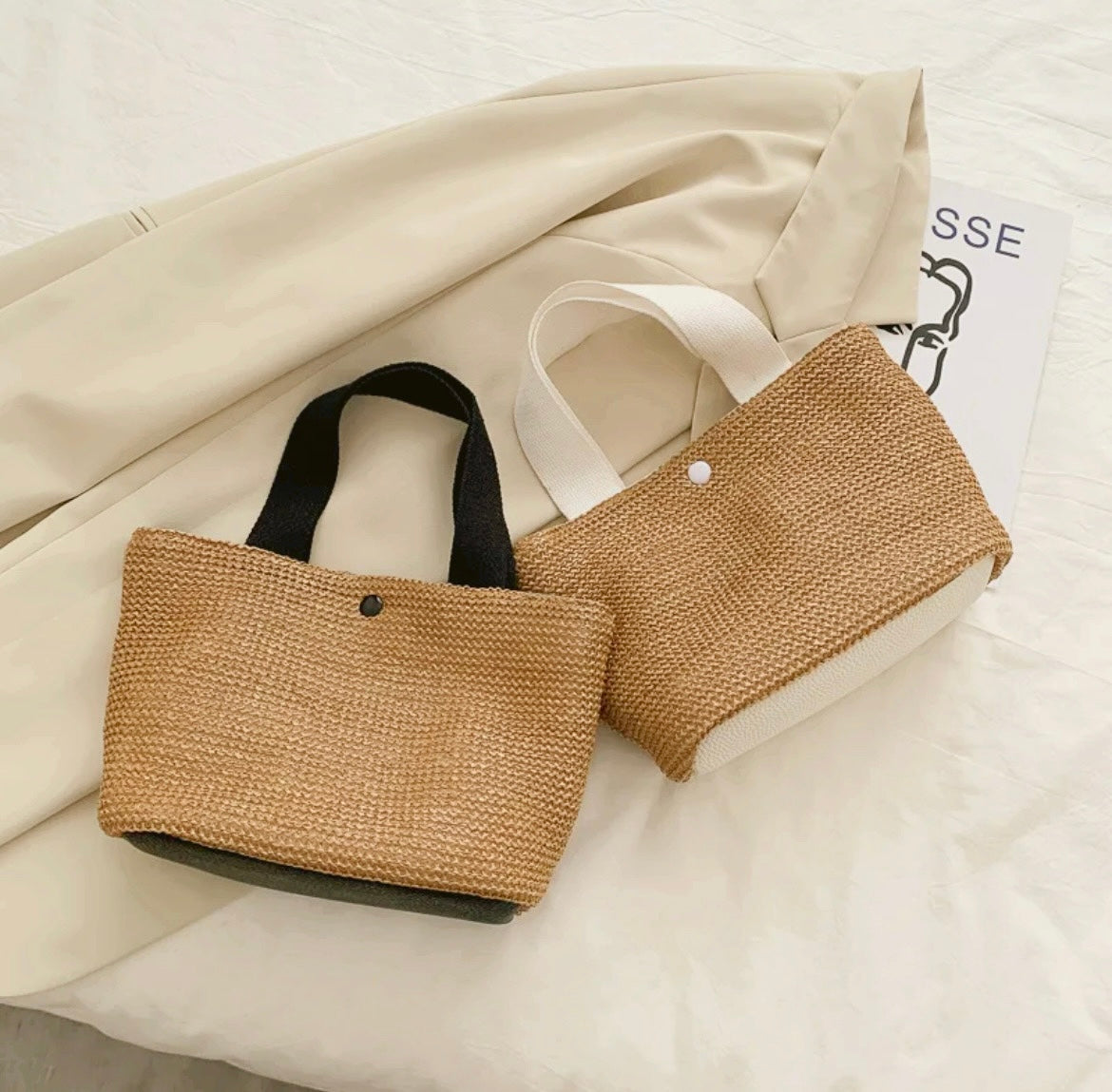 Sac de plage en rotin