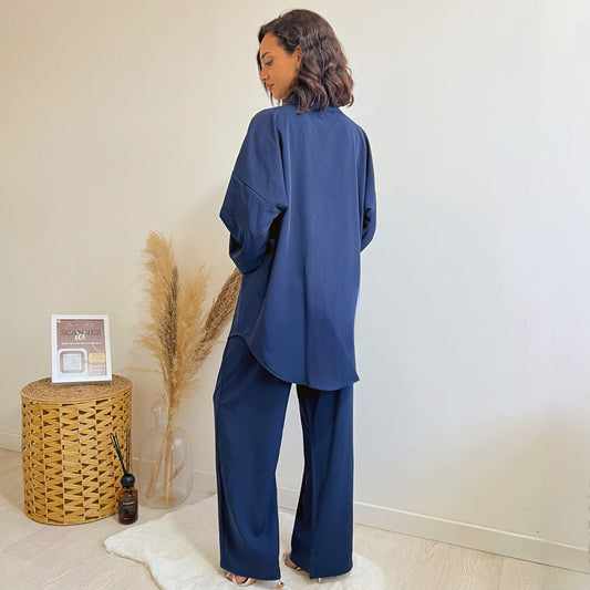 Complets douce brume - Bleu nuit