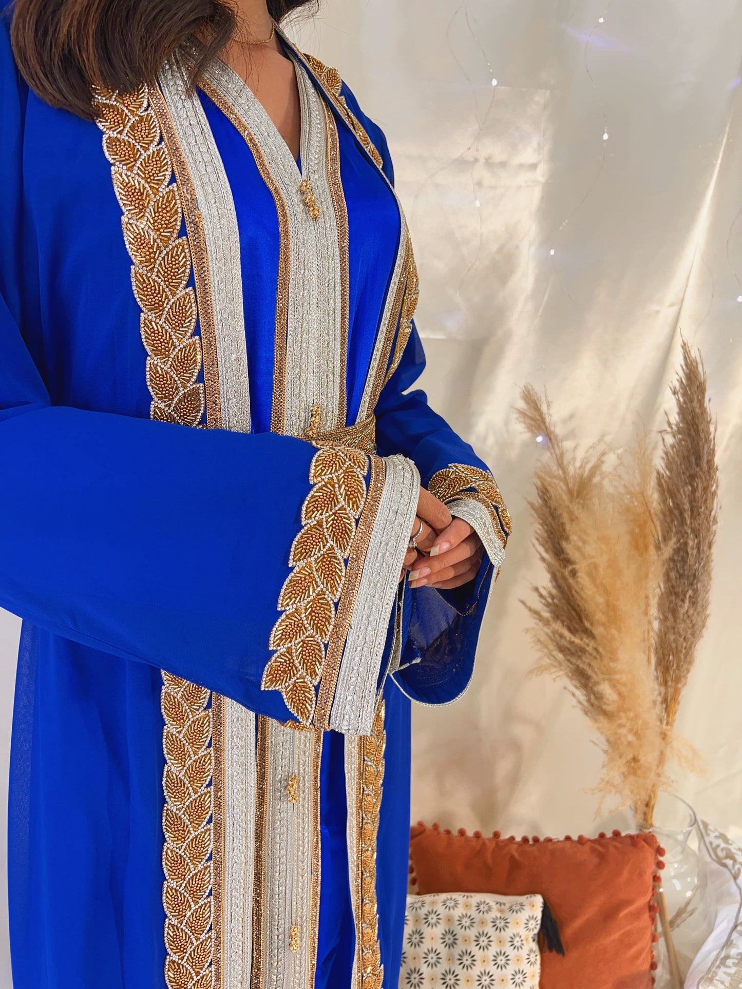 Caftan Sayyida - Bleu roi