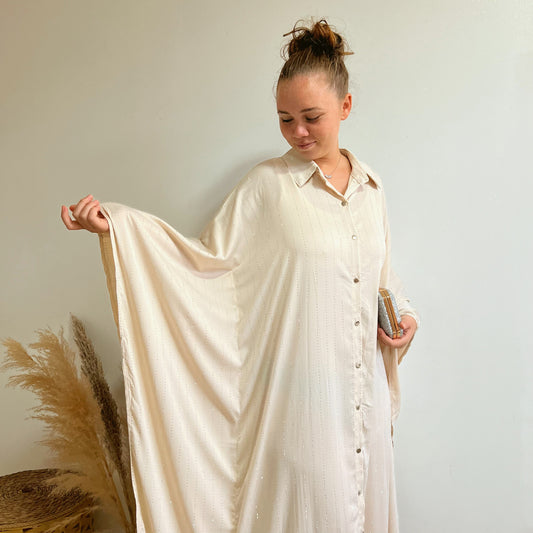 Robe papillon - Beige