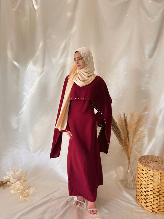 Robe Layali - Bordeau