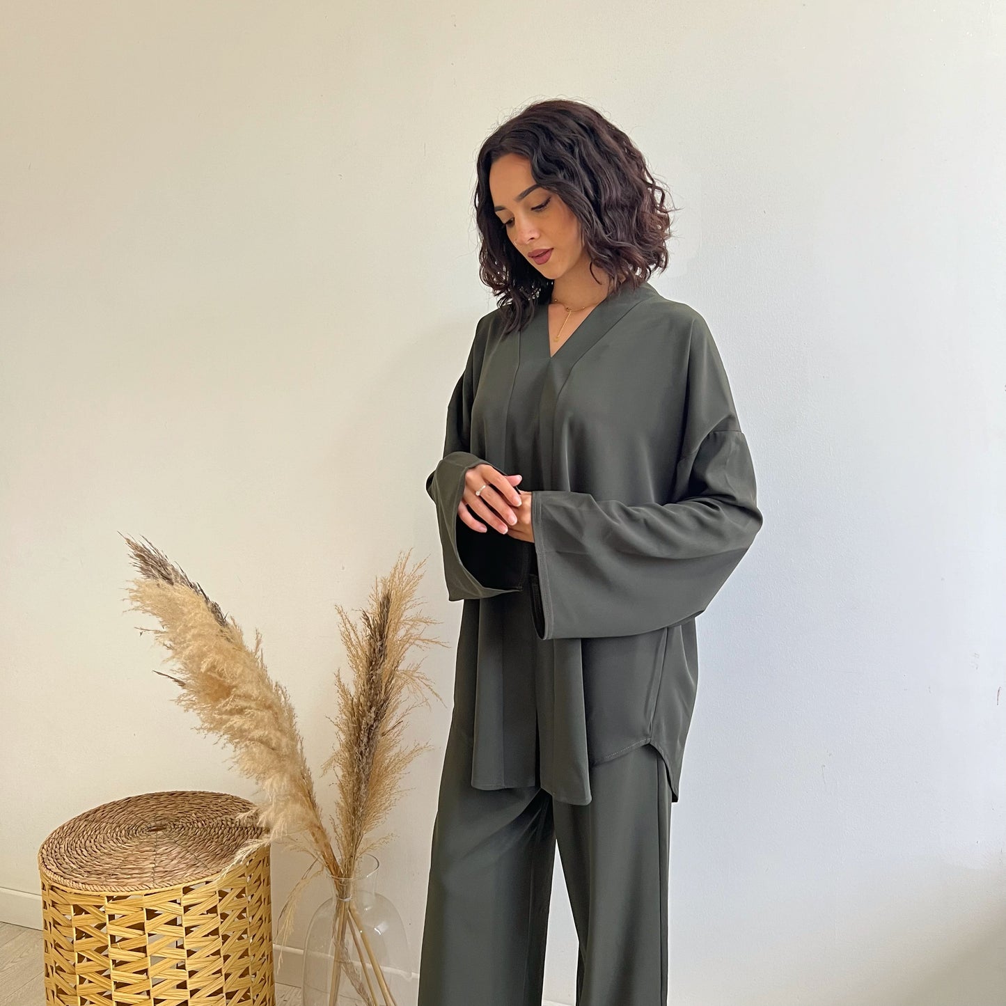 Complet douce brume - Vert kaki