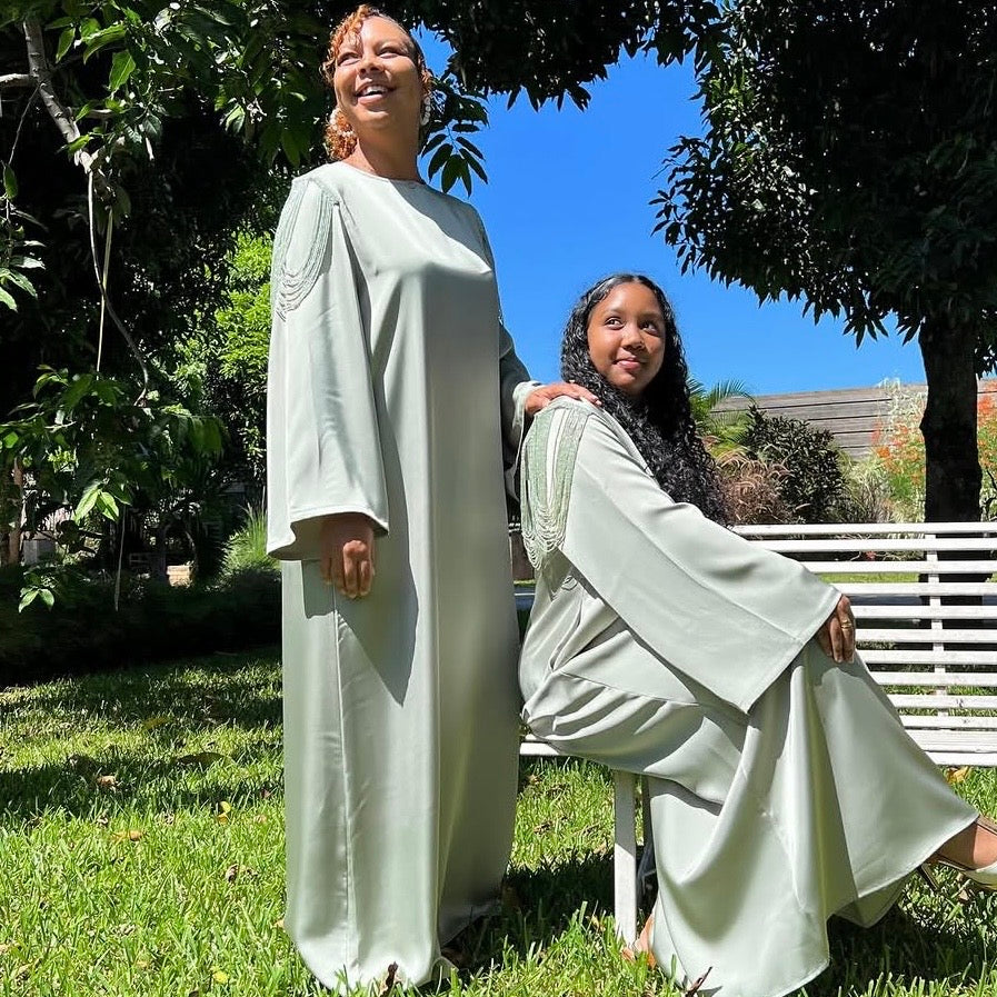 Robe éclat de jade