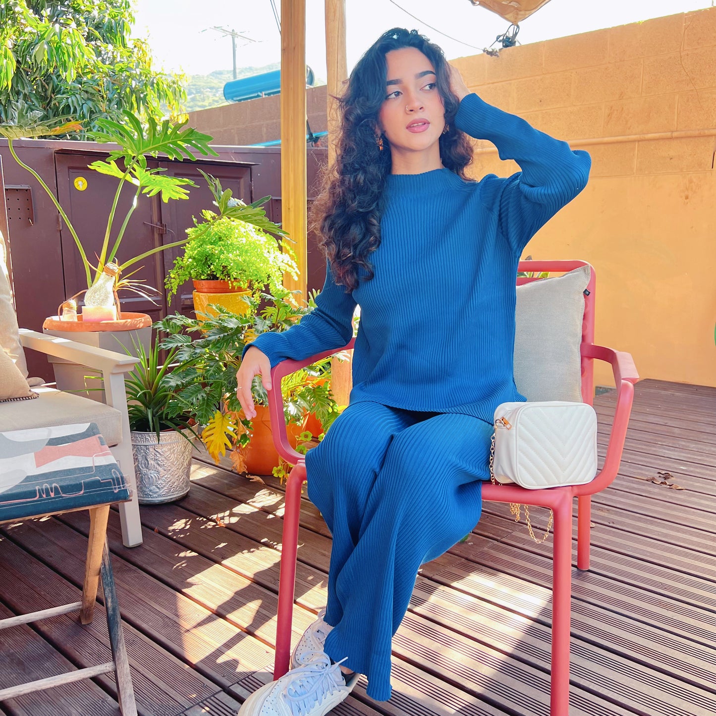Complet Douce hivers - Bleu