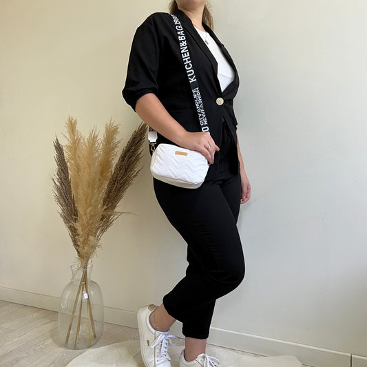 Tailleur en Lin et Coton - Noir
