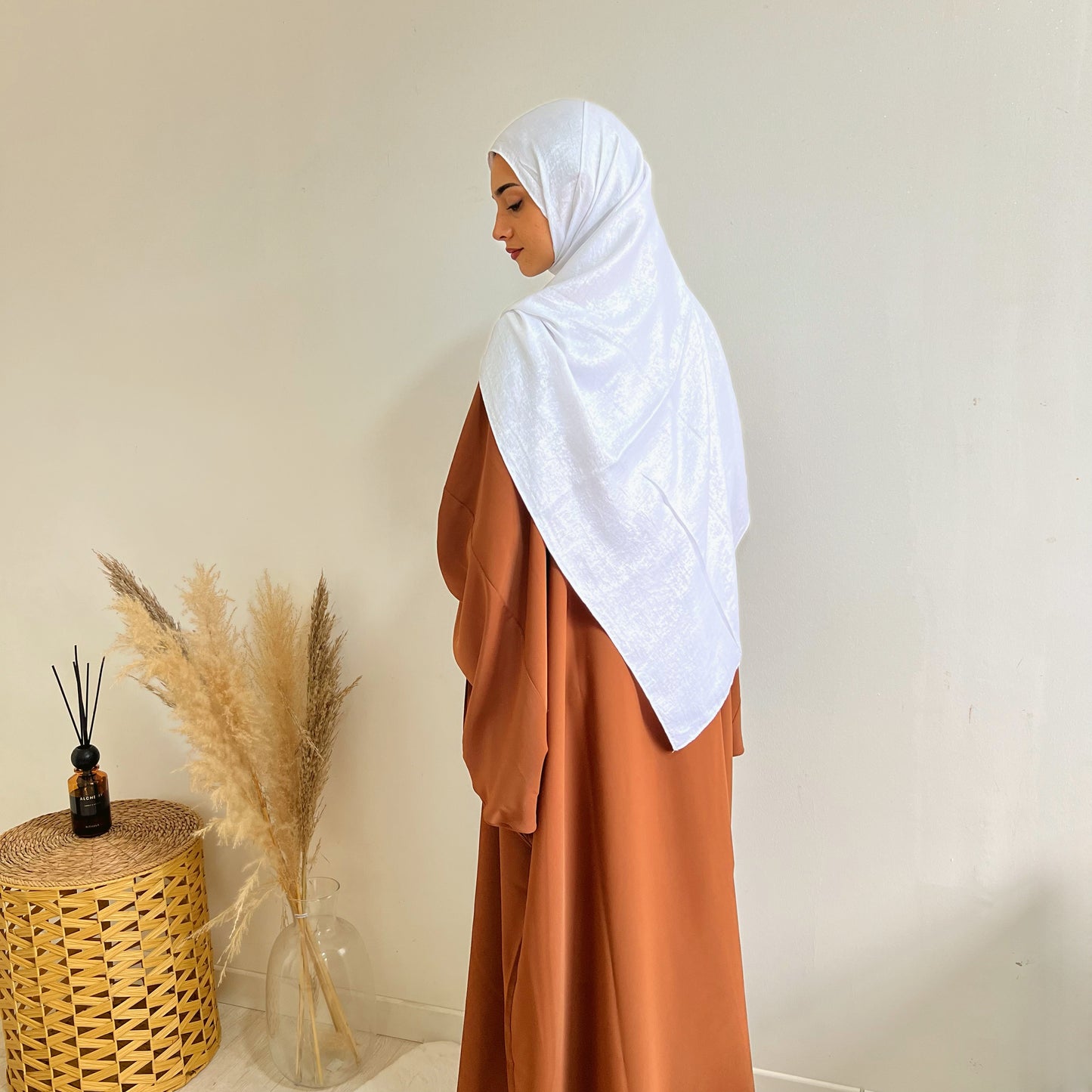 Foulard soie & viscose satinée