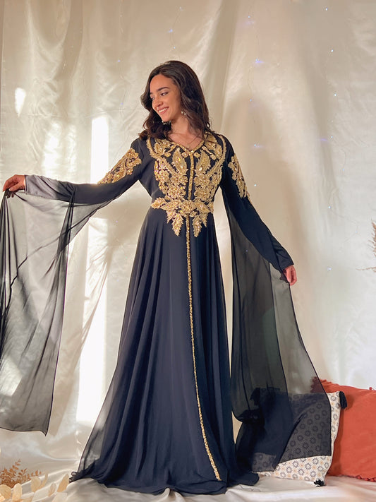 Caftan Sultana - Noir