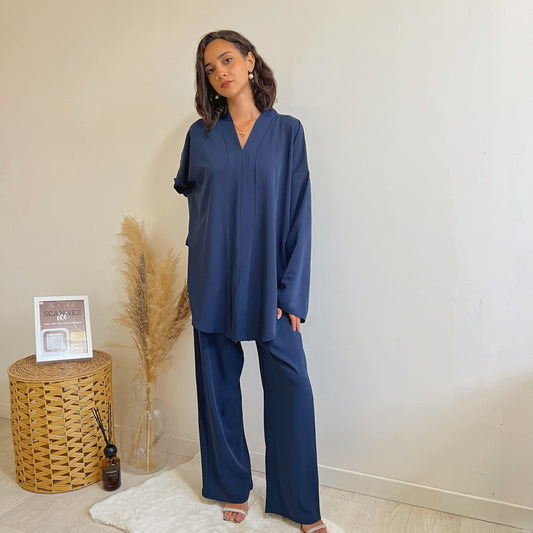 Complets douce brume - Bleu nuit
