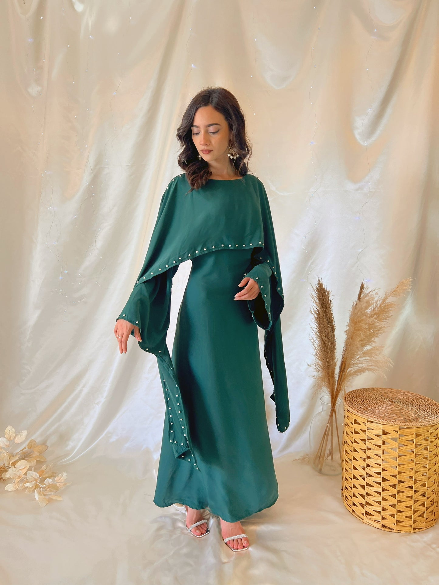 Robe Layali - Vert velours