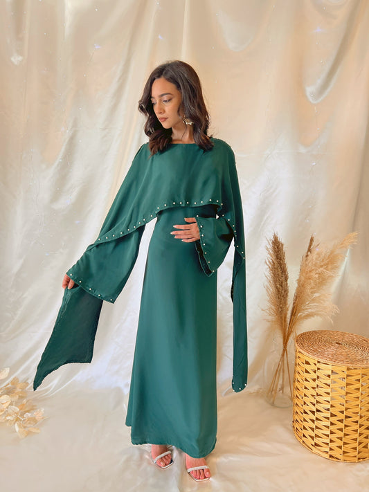 Robe Layali - Vert velours