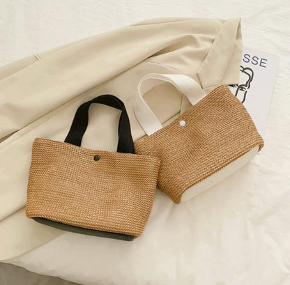 Sac de plage en rotin