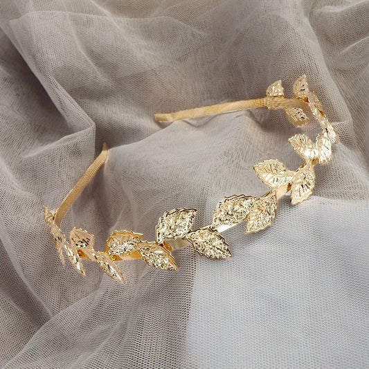Accessoires tête / foulard - feuille doré