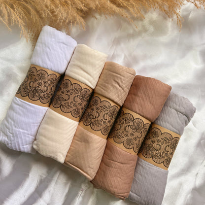 Foulard jersey plissé
