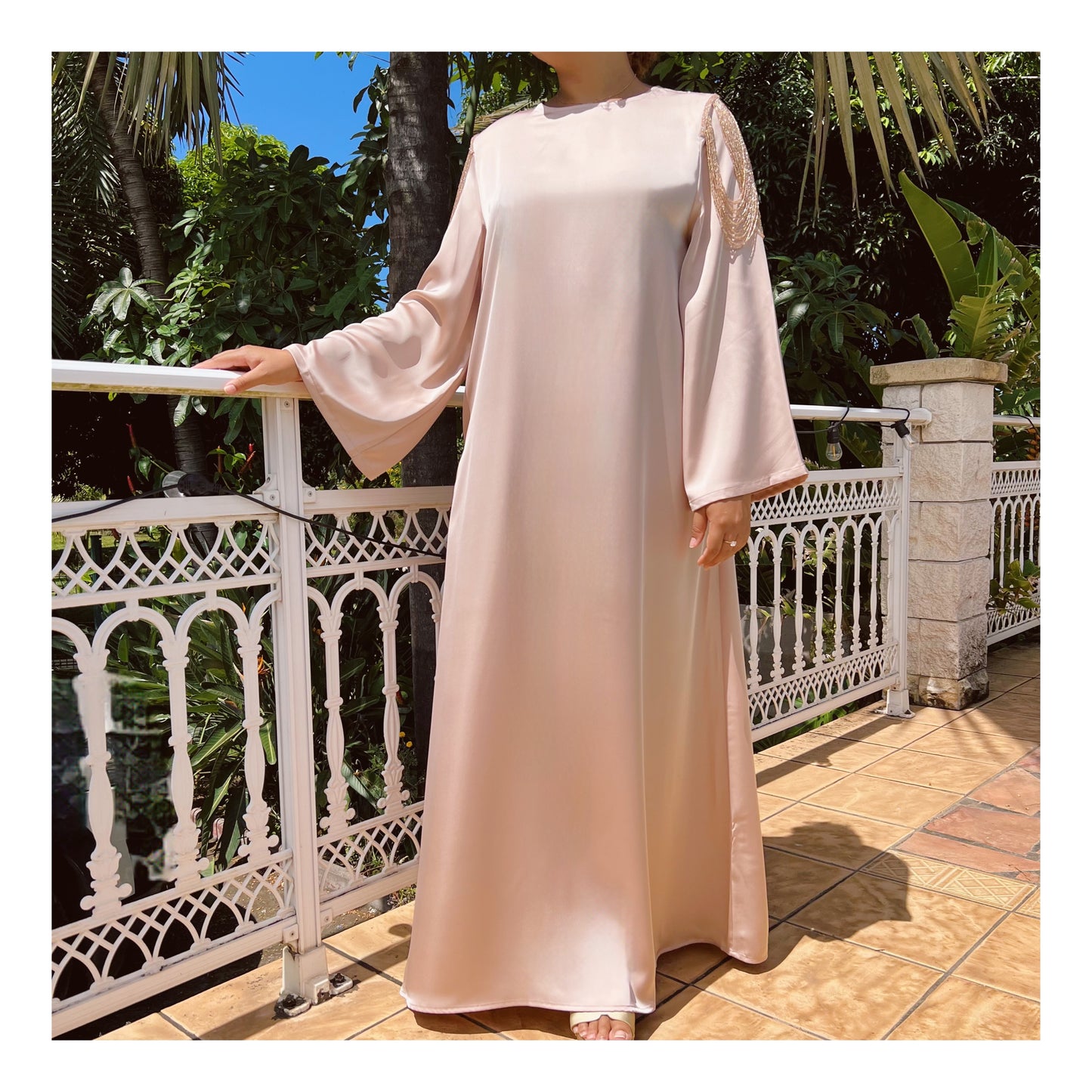 Robe « Rose veloutée »