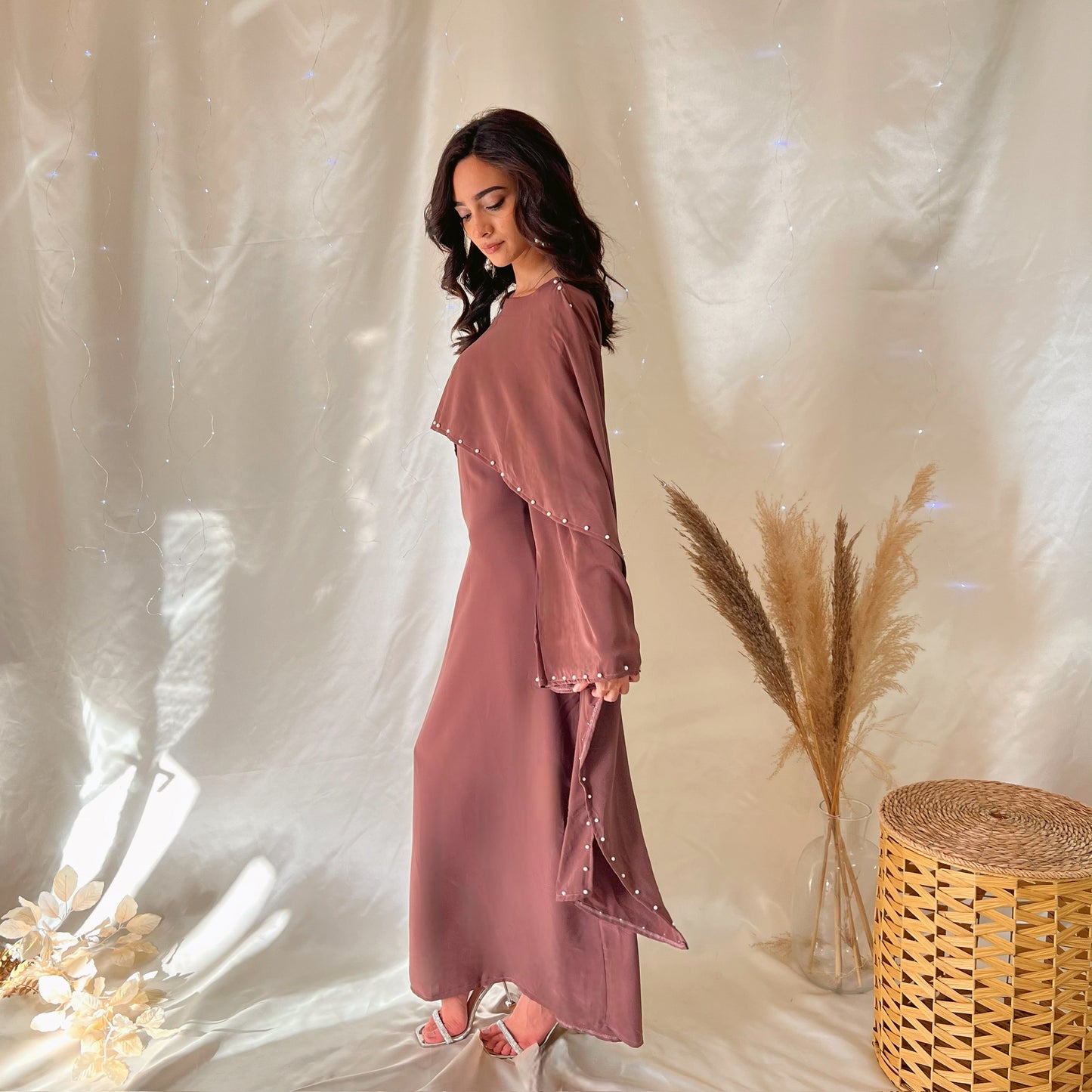 Robe Layali - Rose poudré