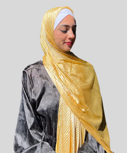 Foulards plissé brillant