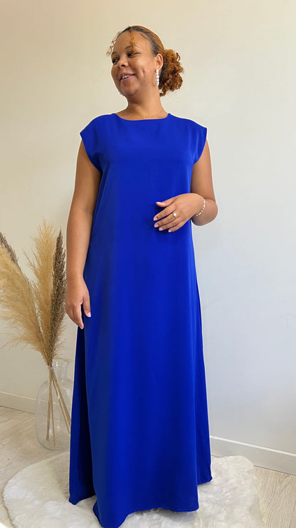 Sous robe sans manches - Bleu roi