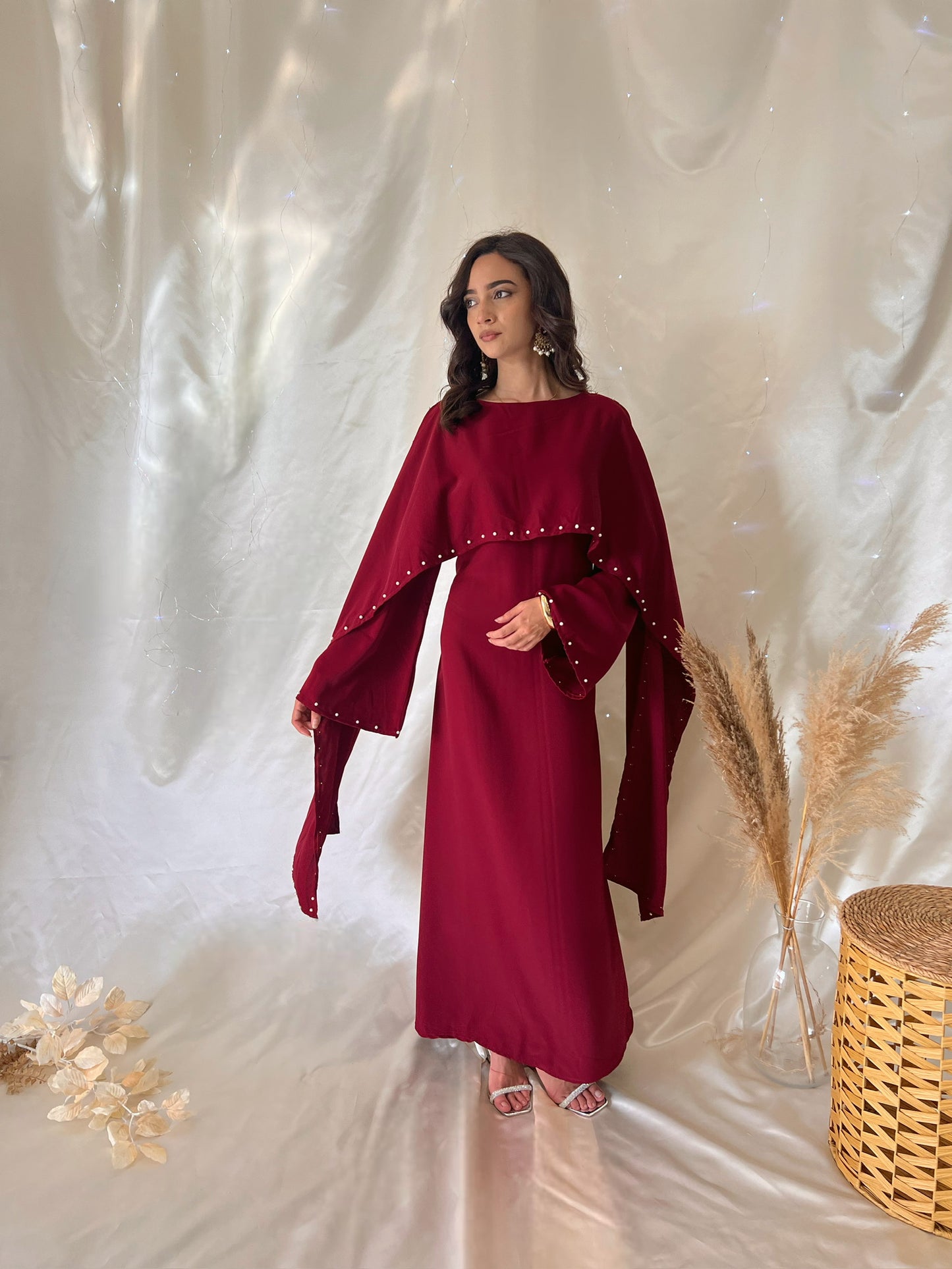 Robe Layali - Bordeau
