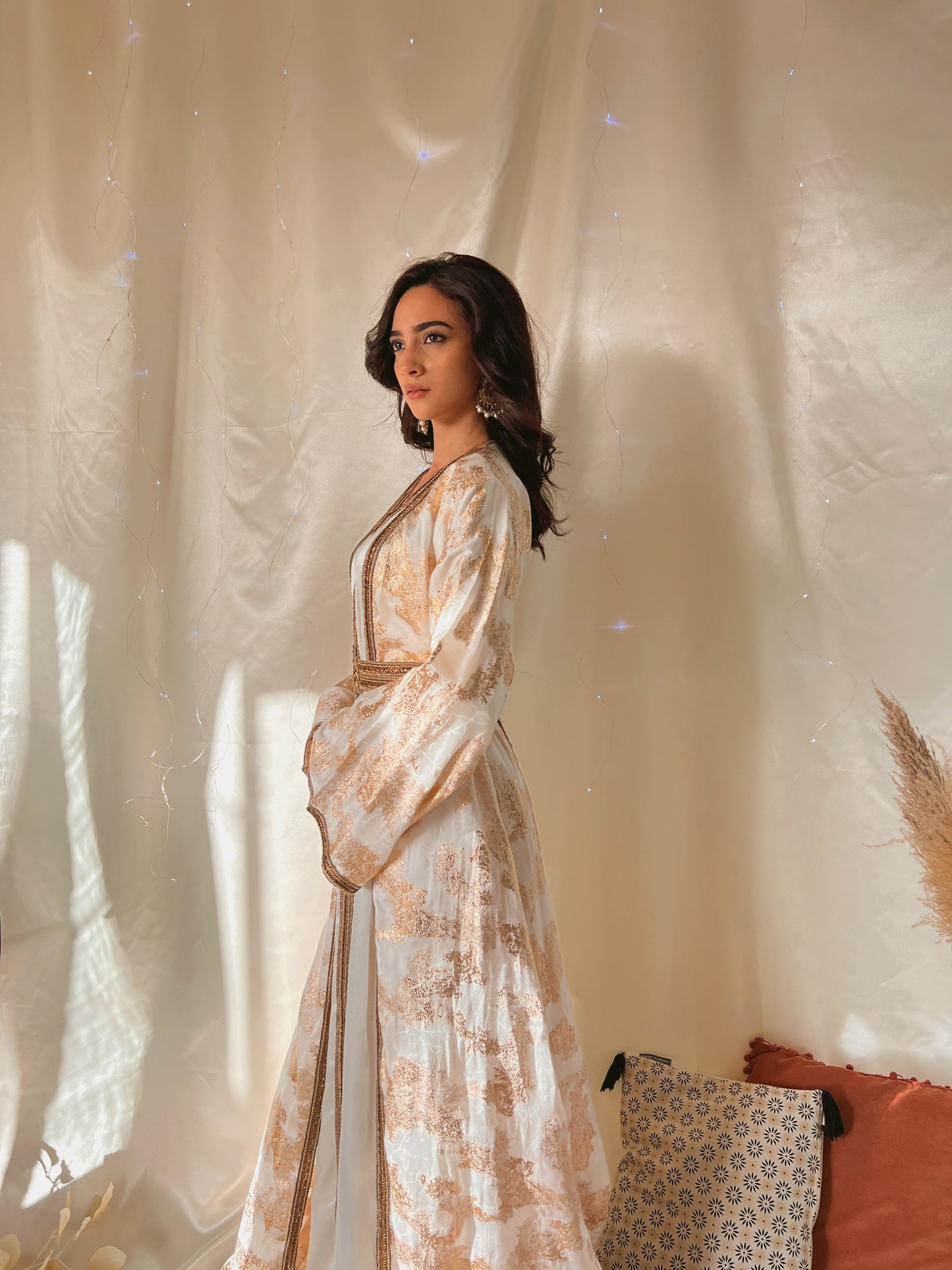 Caftan Salaama - Ivoire & Doré