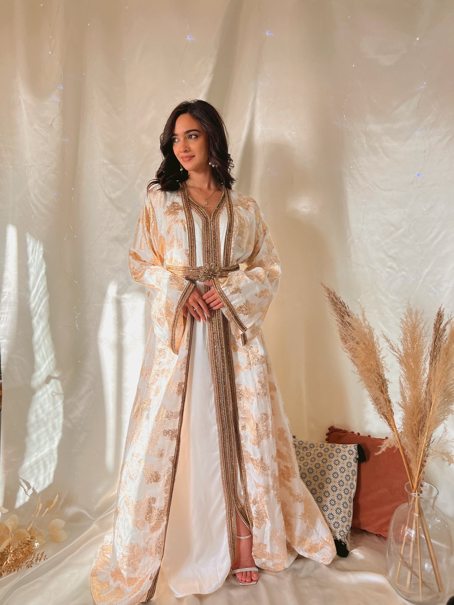 Caftan Salaama - Ivoire & Doré