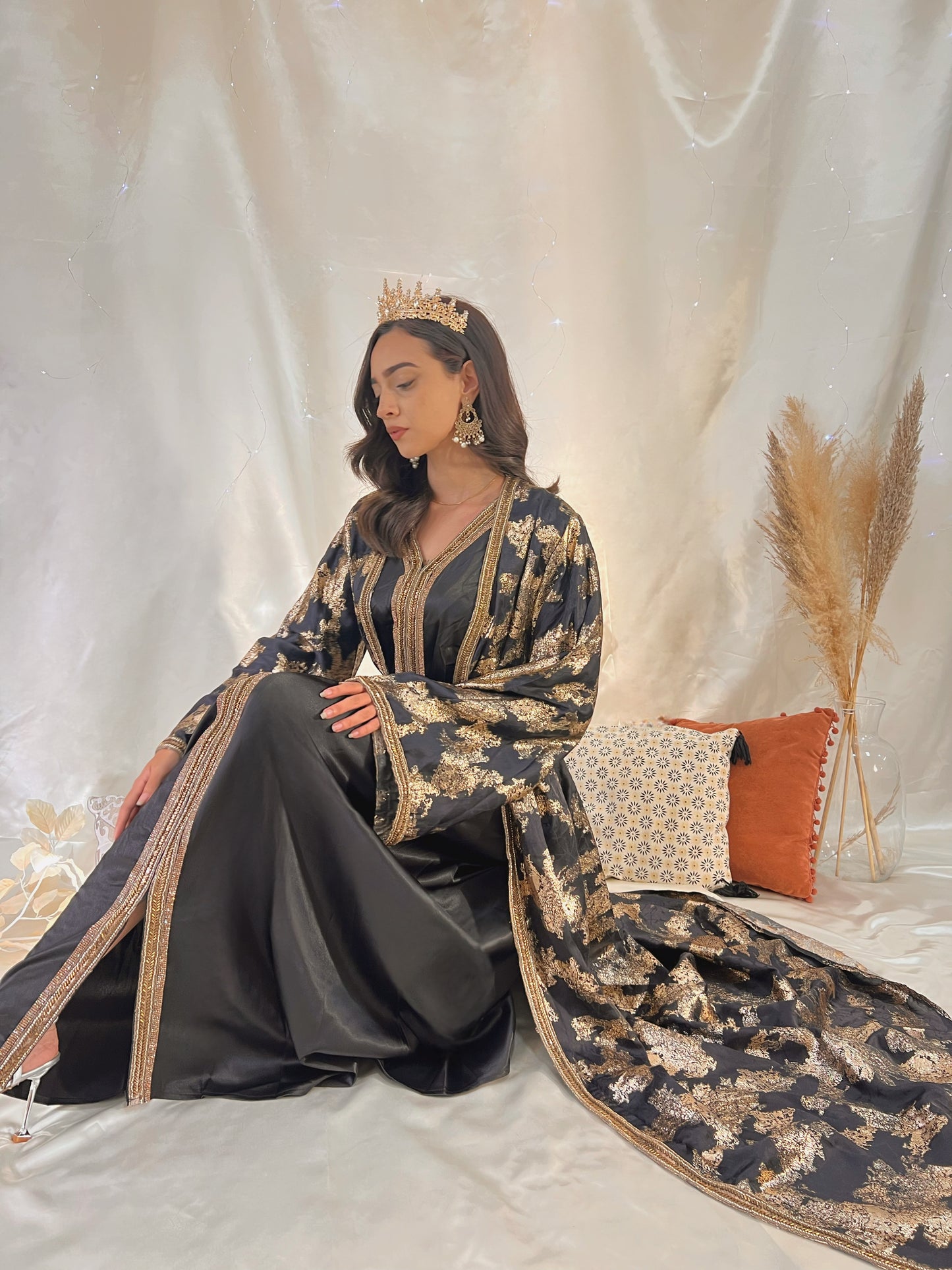Caftan Salaama - Noir & Doré