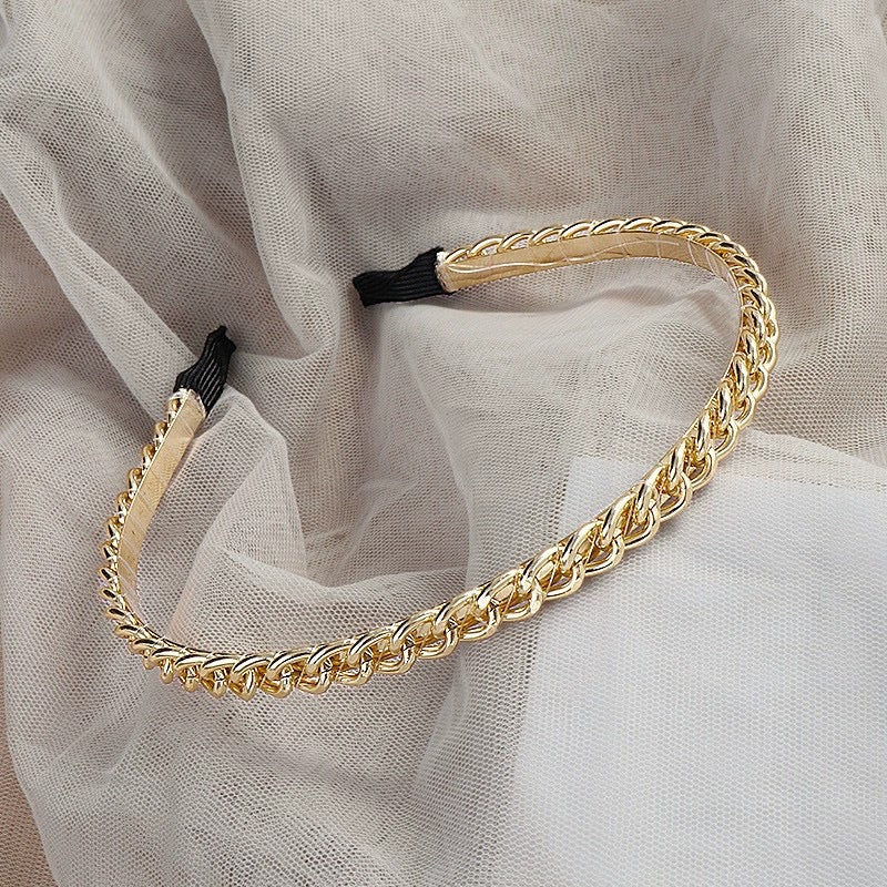 Accessoires tête / foulard - doré épais
