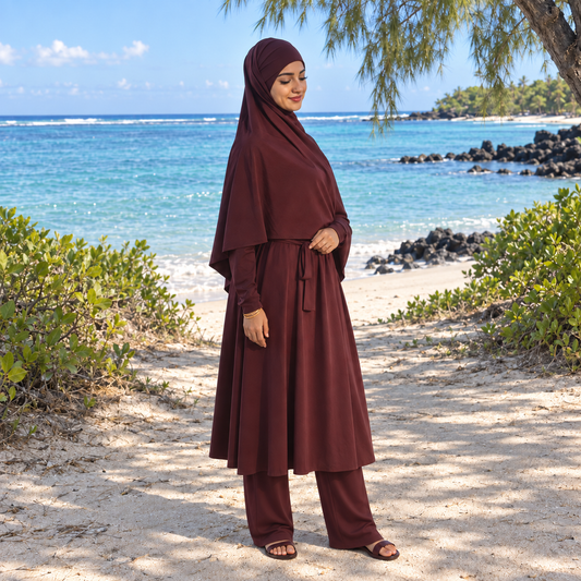 Burkini long- Prune