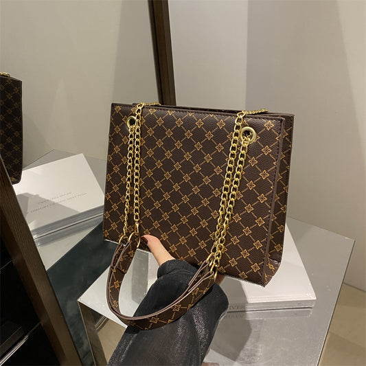 Cabas similicuir - marron