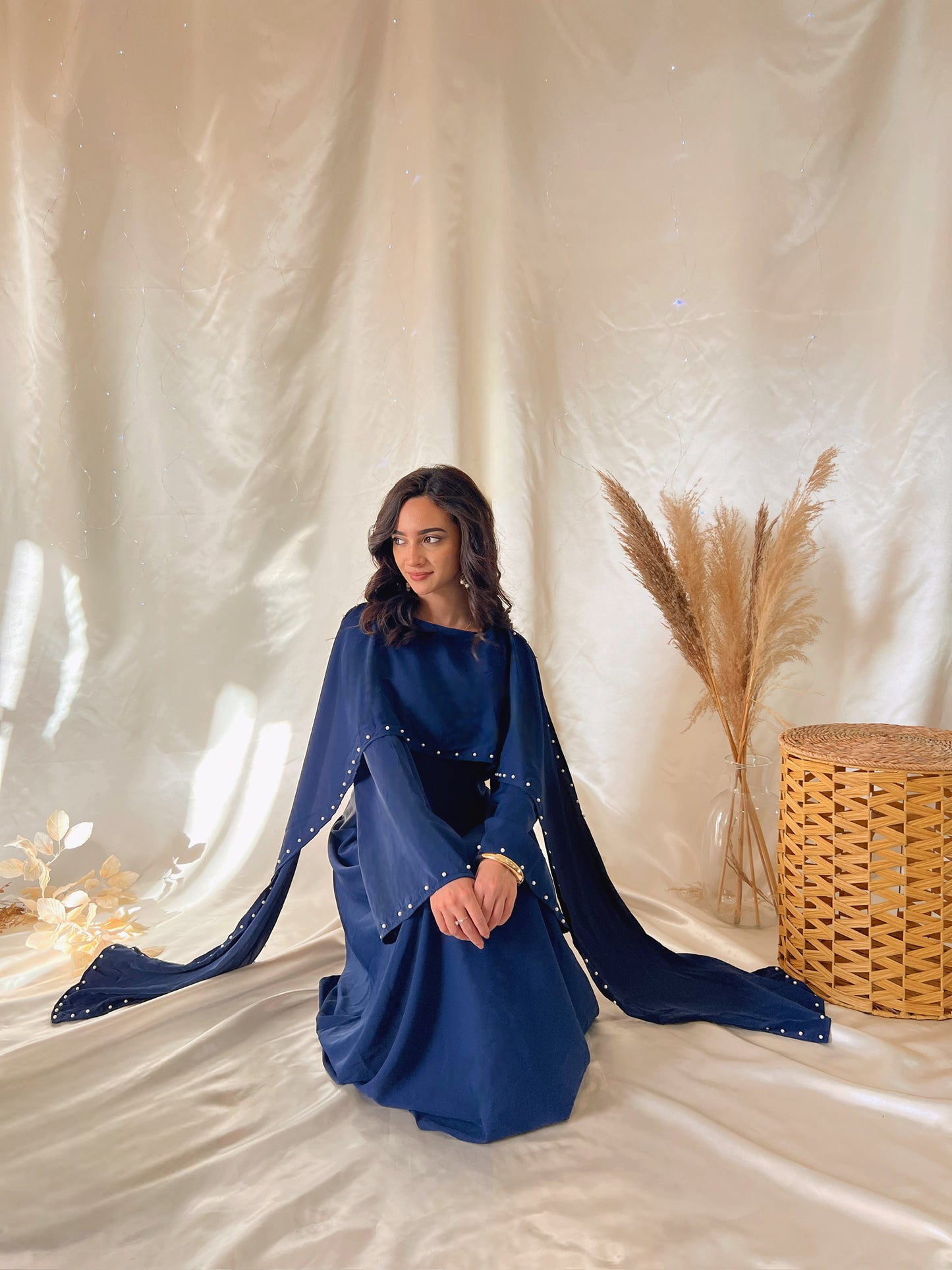 Robe Layali - Bleu nuit