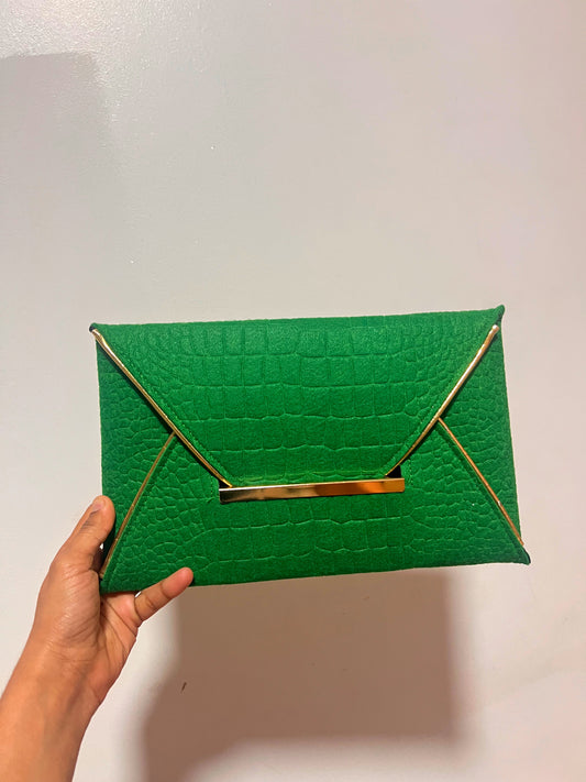Pochette feutrine - vert