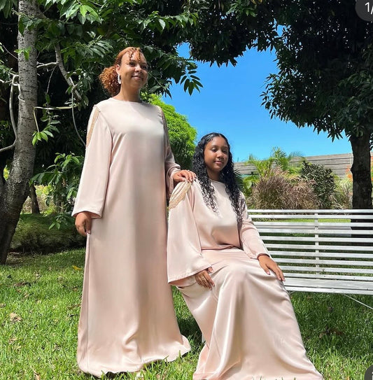Robe « Rose veloutée »