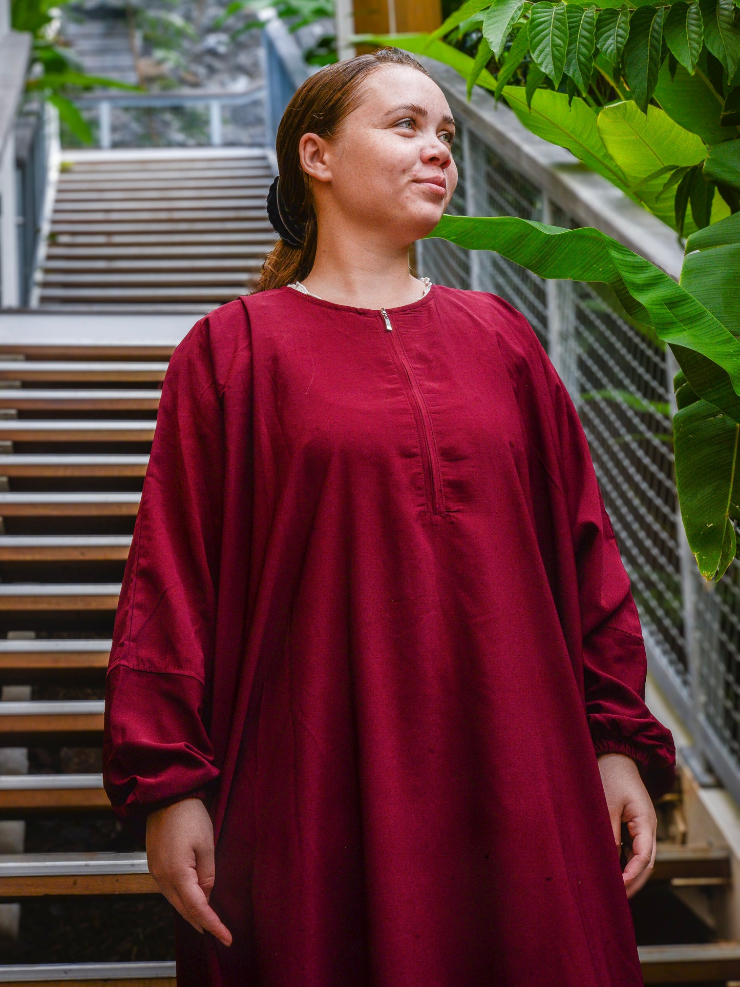Abaya « Rahma » - Bordeau