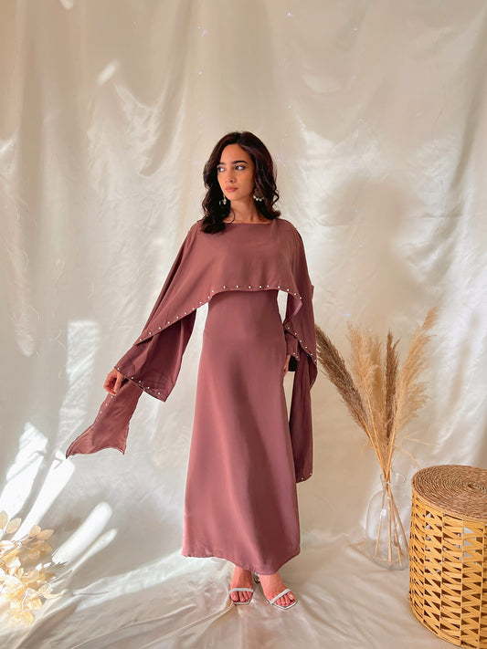 Robe Layali - Rose poudré