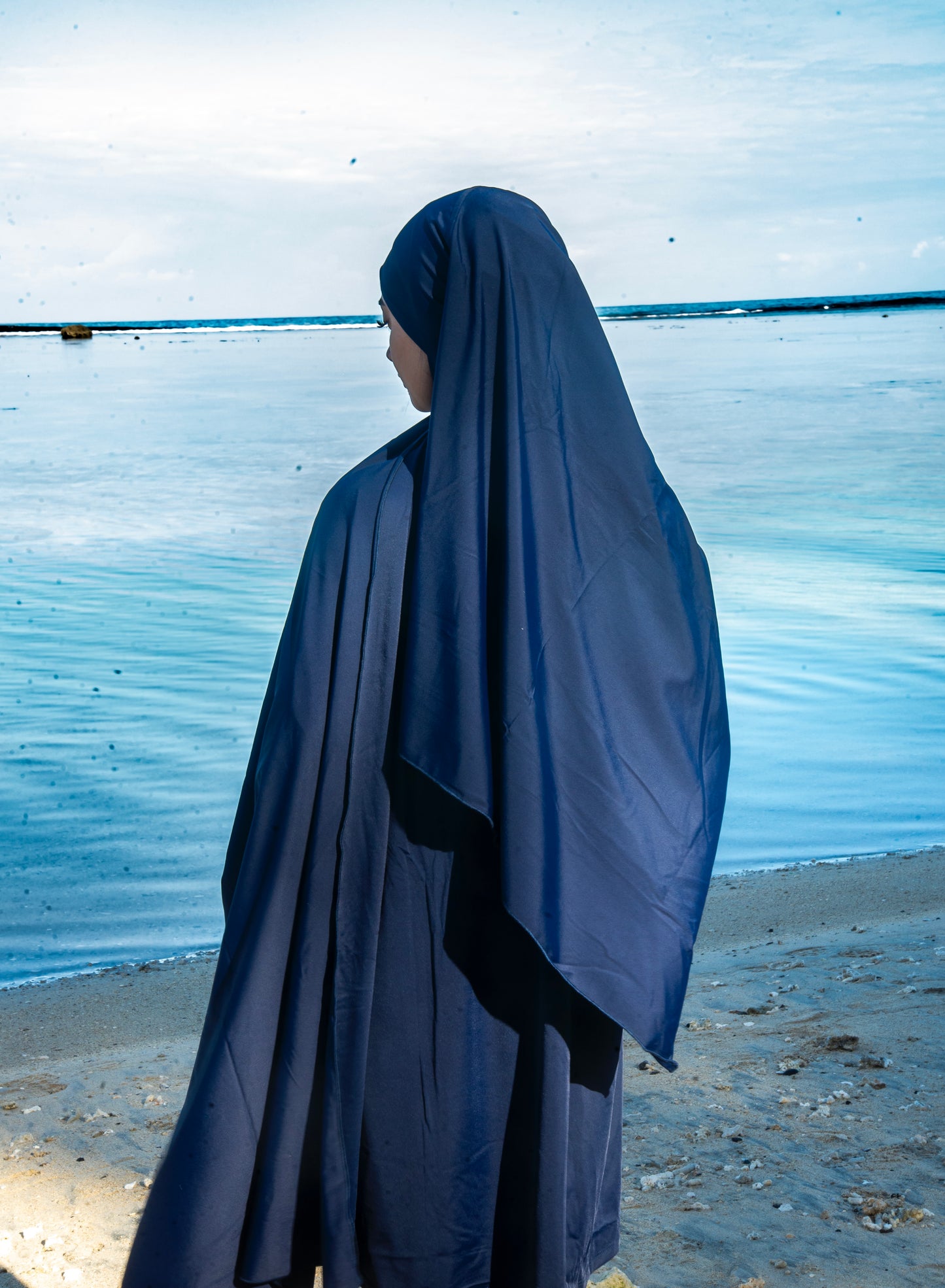 Burkini mi long - Marine